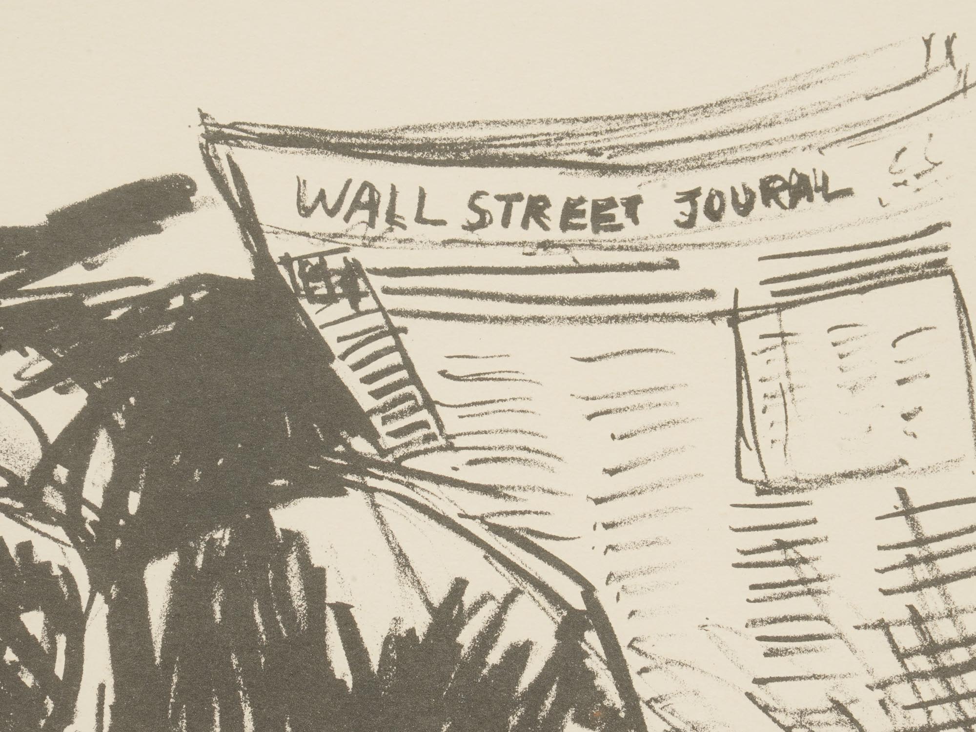 AMERICAN WALL STREET MAG ETCHING SIGNED BY ARTIST PIC-3